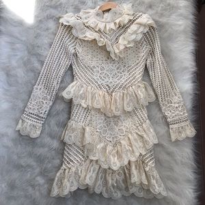 Crochet lace style dress